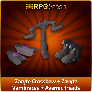 Zaryte Crossbow + Zaryte Vambraces + Avernic treads [💯1500+ High TLv Acc Trade⚖️] [OSRS] 🏆121K+Feedback Seller✔️