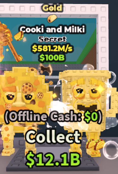 GOLD COOKI AND MILKI 581.2M/S (TACO) – STEAL A BRAINROT – FAST DELIVERY & TRUSTED #T3FM6Q