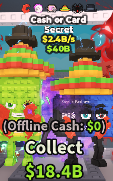 CASH OR CARD 2.4B/S (GALACTIC + 5 TRAITS) â STEAL A BRAINROT â FAST DELIVERY & TRUSTED #W6JQ3M
