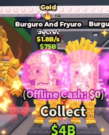 GOLD BURGURO AND FRYURO 1.8B/S (BUBBLEGUM + 2 TRAITS) – STEAL A BRAINROT – FAST DELIVERY & TRUSTED #O7HQ5M