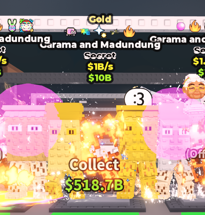 🍔NO TACO🍔 GOLD Garama and Madundung 💵 1B/s 💵 Nyan + Glitched + Comet Struck + Explosive + Fire Traits ⭐ YOU GET THE ONE IN PICTURE ✅ 500+ Orders ✅ TOP SELLER ✅ GamerTagz