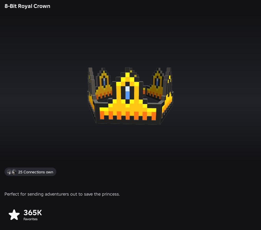 8-Bit Royal Crown - CLEAN INSTANT DELIVERY