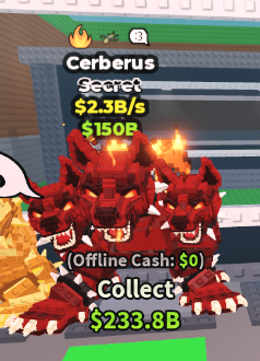 Gold Cerberus 2.3B/s🎃 { 2 TRAITS}.