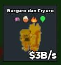 BS12939 Granny Burgoro And Fryuro Trait And Green Ballon Gold 3B/s