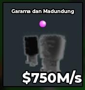 BS12951 Garama and Madundung Phantom 750M/s