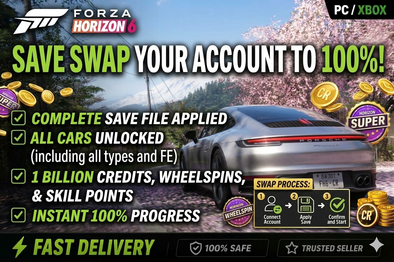 100% Save Swap For FH6 |