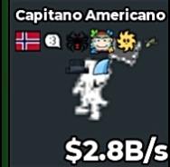 BS13038 Capitano Americano Yin Yang 2.8B/s