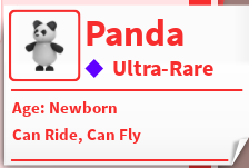 F/R Panda (newborn age)