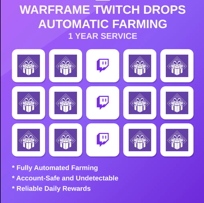 Warframe Twitch Drops Automatic Farming 1 Year