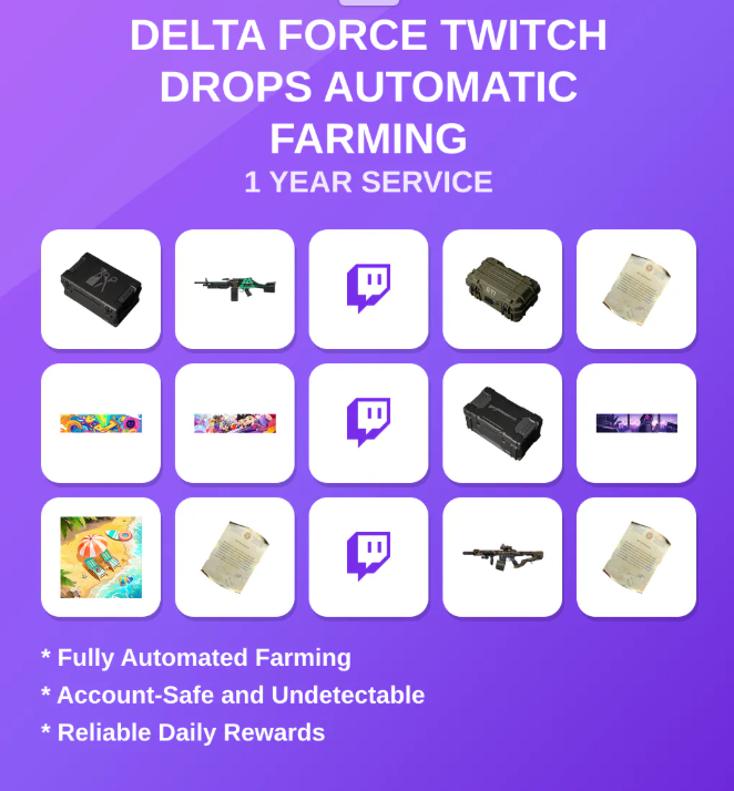 Delta Force Twitch Drops Automatic Farming 1 Year