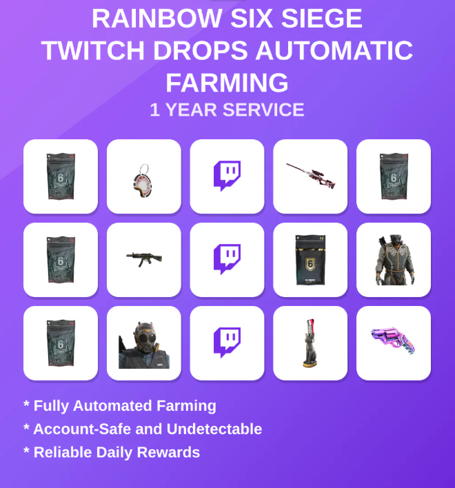 Rainbow Six Siege Twitch Drops Automatic Farming 1 Year