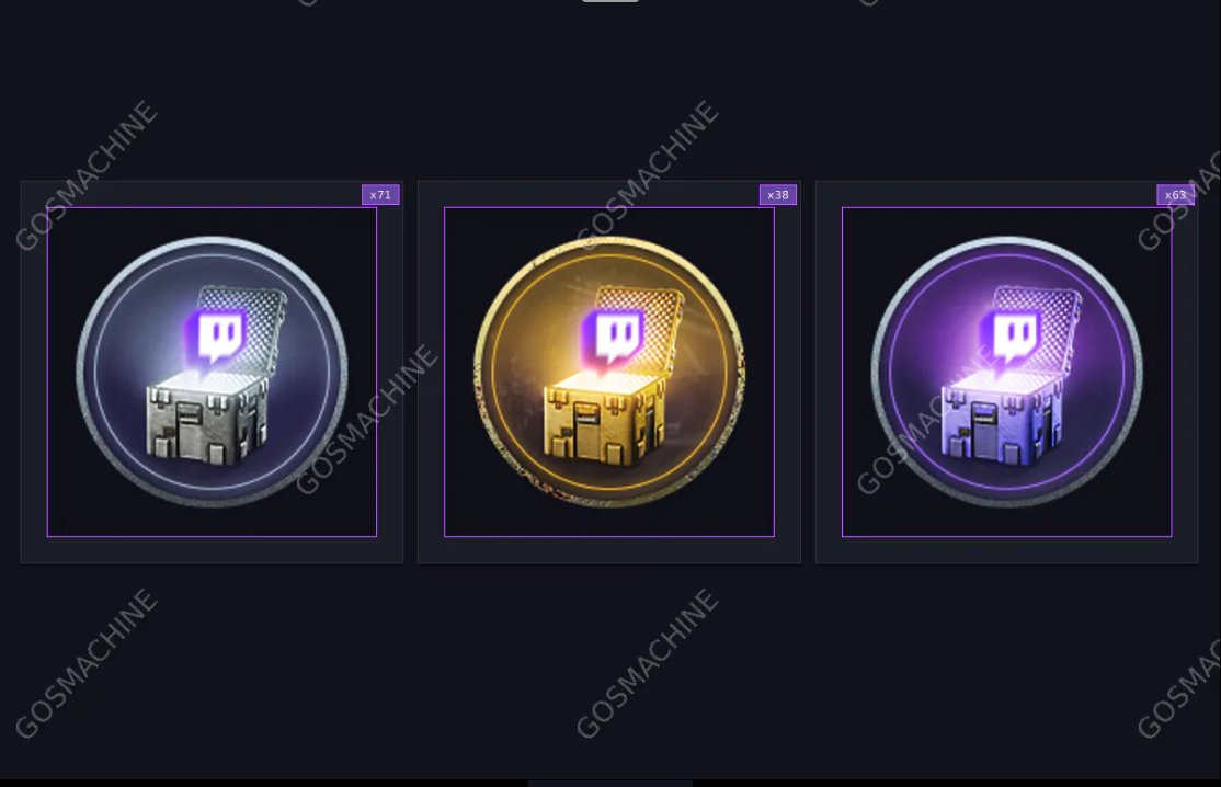 Twitch Drops✅Streamers Challenge 2🌟PVP+PVE🔴172 CRATES✅38 Legendary+63 Rare+71 Common