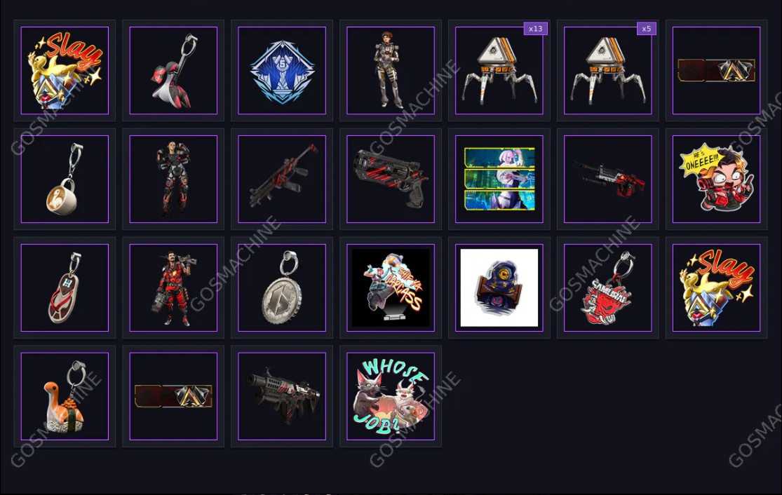 Apex Legends 🌟 Twitch Drops 🔴 76 UNIQUE ITEMS ✅ SKINS 🔴 STICKERS 🔴 SPRAYS 🔴 BANNER FRAME ✅
