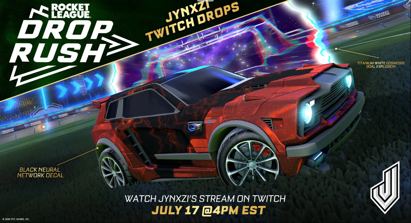✅ RL Twitch Drops ✅Black Neural Network+White Cosmosis✅RL x Jynxzi Drop