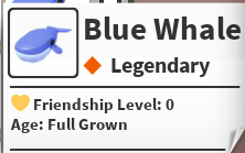 Blue Whale (full grown legendary)