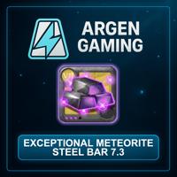Exceptional Meteorite Steel Bar 7.3 x200