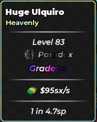 Anime Dice | Huge Ulquiro | Heavenly | 95sx/s | 1 in 4.7sp sp