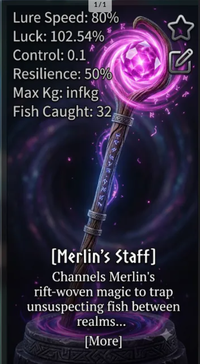 💗 MERLIN'S STAFF | ROD SET | READ DESCRIPTION 💗