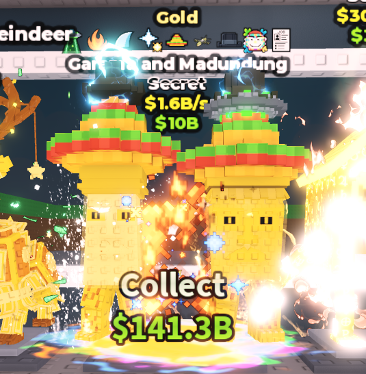 🍔NO TACO🍔 GOLD Garama and Madundung 💵 1.6B/s 💵 Fire + UFO + Shark Fin + Comet Struck + Sombrero + Explosive + Matteo Hat + Paint + Nyan Traits ⭐ YOU GET THE ONE IN PICTURE ✅ 500+ Orders ✅ TOP SELLER ✅ GamerTagz