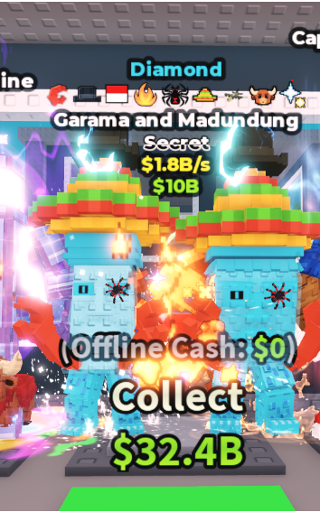 DIAMOND GARAMA AND MADUNDUNG 1.8B/S (BULL + 8 TRAITS) – STEAL A BRAINROT – FAST DELIVERY & TRUSTED #P4XR8N
