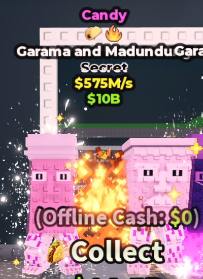 CANDY GARAMA AND MADUNDUNG 575M/S (TACO + FIRE) – STEAL A BRAINROT – FAST DELIVERY & TRUSTED #X6QF3N