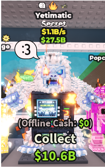 YETIMATIC 1.1B/S (FIRE + 2 TRAITS) – STEAL A BRAINROT – FAST DELIVERY & TRUSTED #X3QF6R