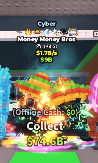 CYBER MONEY MONEY BROS 1.7B/S (SPIDER + 6 TRAITS) – STEAL A BRAINROT – FAST DELIVERY & TRUSTED #A7QX3M