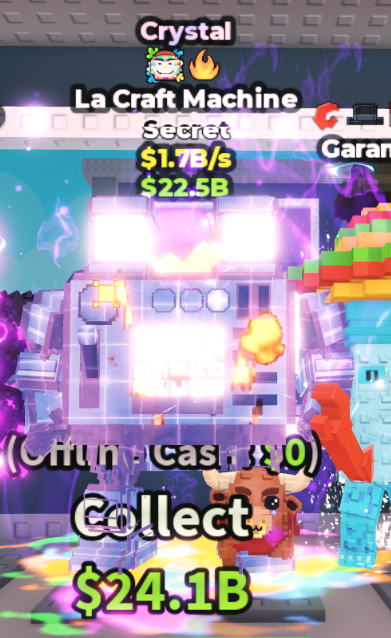 CRYSTAL LA CRAFT MACHINE 1.7B/S (PAINT + FIRE) – STEAL A BRAINROT – FAST DELIVERY & TRUSTED #N7WK3V