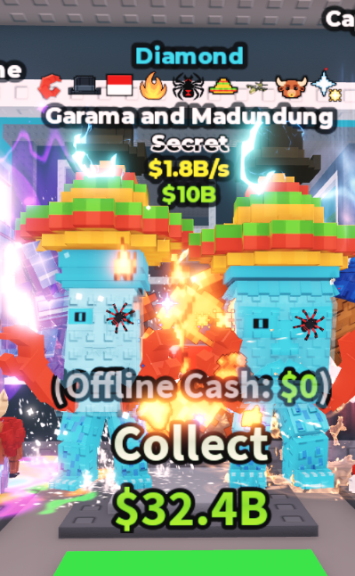 DIAMOND GARAMA AND MADUNDUNG 1.8B/S (BULL + 8 TRAITS) – STEAL A BRAINROT – FAST DELIVERY & TRUSTED #P4XR8N