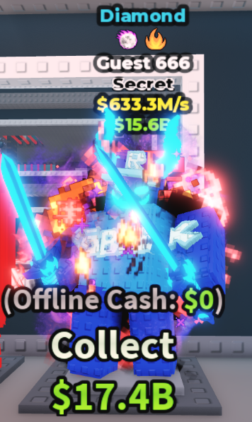 DIAMOND GUEST 666 633.3M/S (GALACTIC + FIRE) – STEAL A BRAINROT – FAST DELIVERY & TRUSTED #V8TK5C