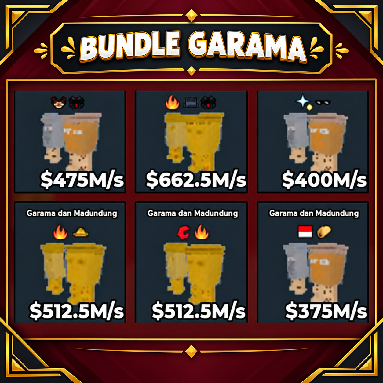 BS13160 Bundle garama and madudung total income 2.9 b/s