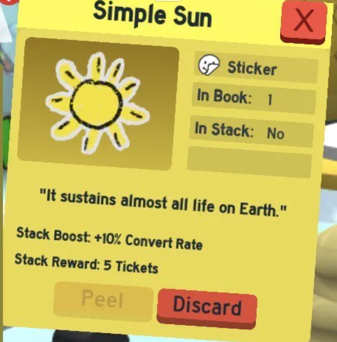 Simple Sun | Sticker | Fast Delivery