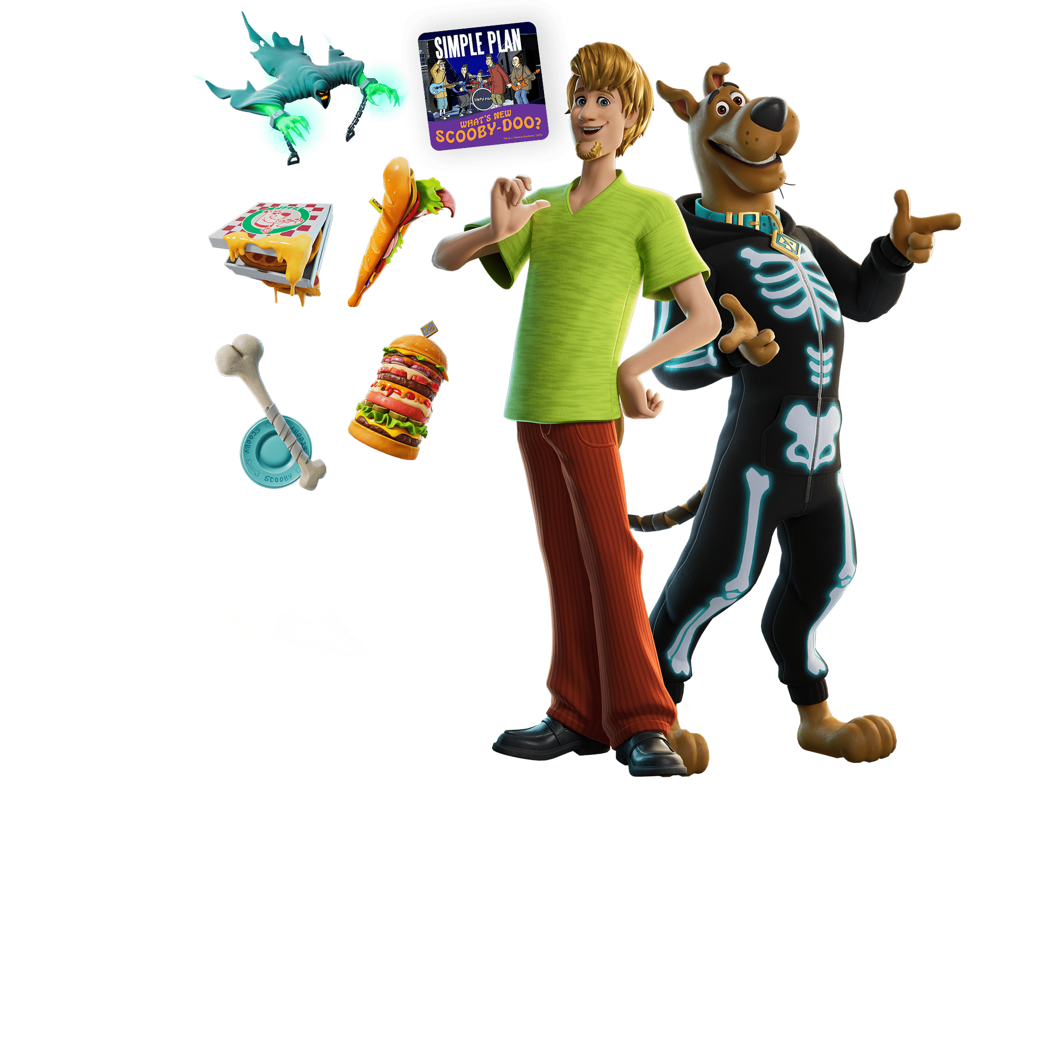 Fortnite Gifting: Shaggy & Scooby-Doo Bundle (3400 V-Bucks) | READ DESCRIPTION