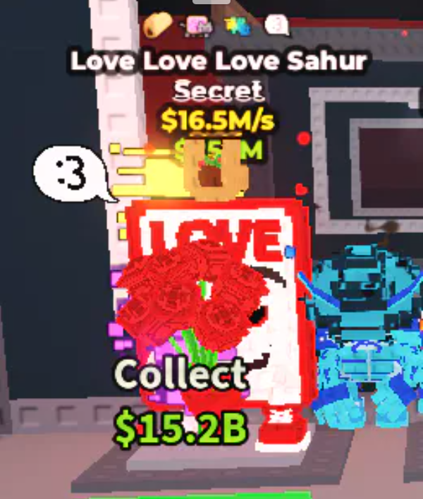 Love Love Love Sahur| Normal | 16.5m/s | (G31)