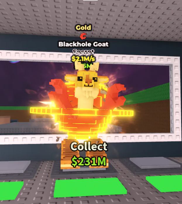 Blackhole Goat | Gold with trait | 2.1m/s | (K07)