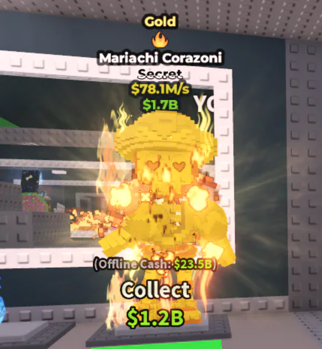 Mariachi Corazoni | Gold + fire trait | 78.1m/s | (G2)