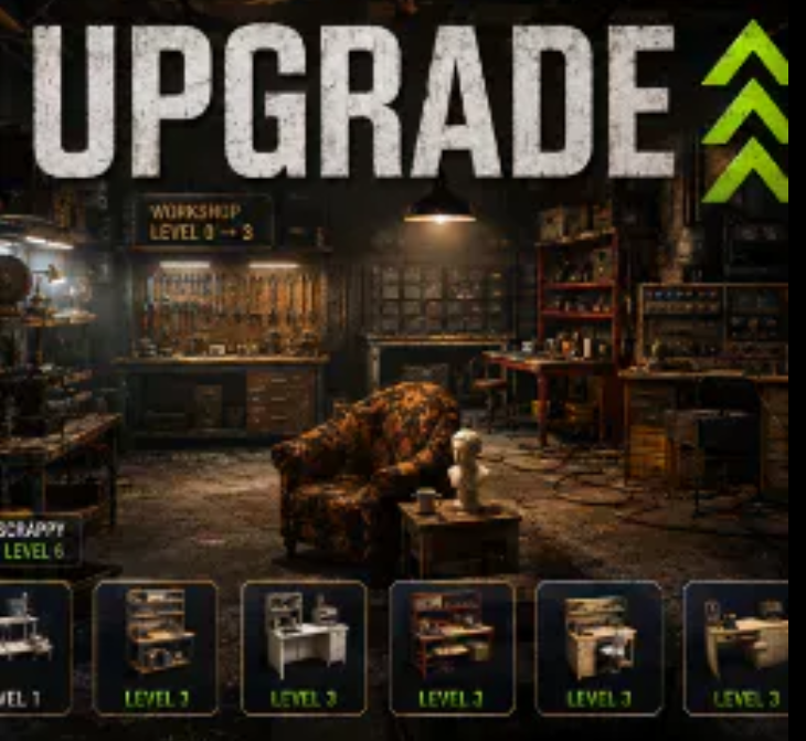 All Workshop + Scrappy Fully Upgraded 🔥 | Fast Delivery 🚀 | ARC Raiders
