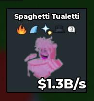 BS13177 Spaghetti Tualetti Candy With Matteo Hat Trait Very Rare And Good 1.3B/s