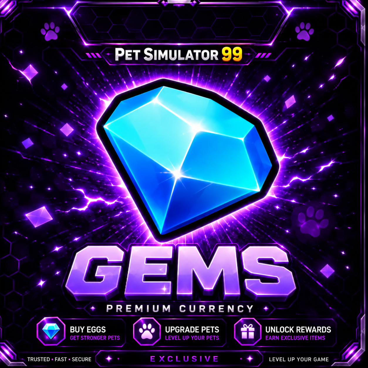 75B Gems 💎 | Pet Simulator 99 ✅