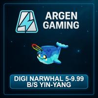 Steal a Brainrot Digi Narwhal 5-9.99 B/s Yin-Yang