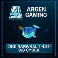 Steal a Brainrot Digi Narwhal 1-4.99 B/s Cyber