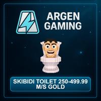 Steal a Brainrot Skibidi Toilet 250-499.99 M/s Gold
