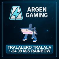 Steal a Brainrot Tralalero Tralala 1-24.99 M/s Rainbow