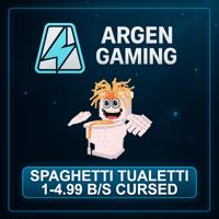 Steal a Brainrot Spaghetti Tualetti 1-4.99 B/s Cursed