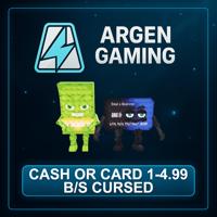Steal a Brainrot Cash or Card 1-4.99 B/s Cursed