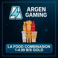 Steal a Brainrot La Food Combinasion 1-4.99 B/s Gold