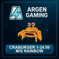 Steal a Brainrot Craburger 1-24.99 M/s Rainbow