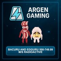 Steal a Brainrot Bacuru and Egguru 500-749.99 M/s Radioactive