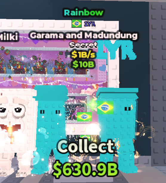 🍔NO TACO🍔 RAINBOW Garama and Madundung 💵 1B/s 💵 Brazil + 1 Year Traits ⭐ YOU GET THE ONE IN PICTURE ✅ 500+ Orders ✅ TOP SELLER ✅ GamerTagz