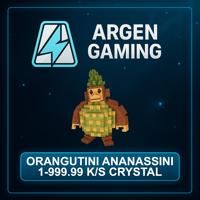 Steal a Brainrot Orangutini Ananassini 1-999.99 K/s Crystal